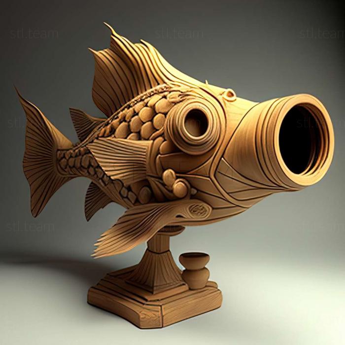 3D модель Телескоп рыба рыба (STL)